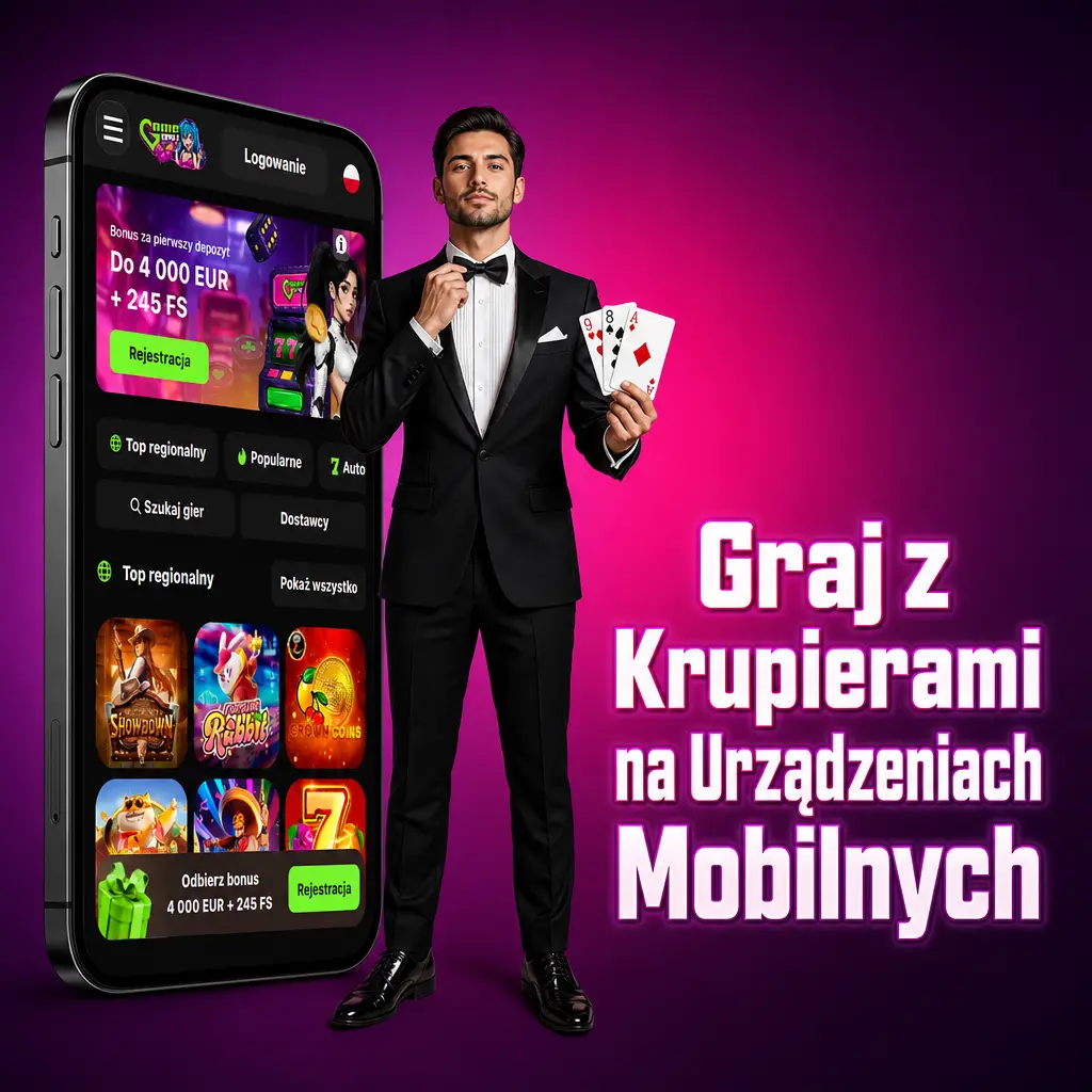 Graj z krupierami live casino na urządzeniach mobilnych w GameSpot – streaming HD, chat i historia zakładów
