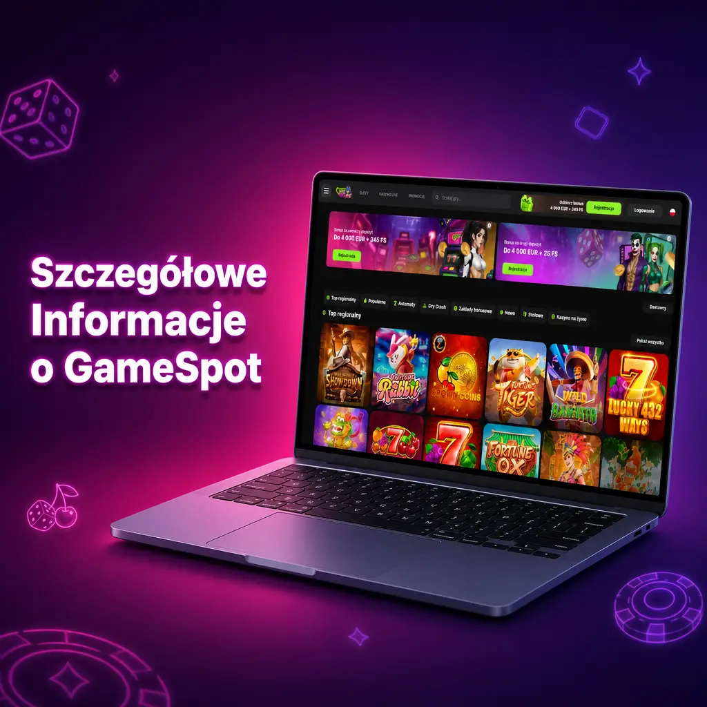 Platforma GameSpot – zakłady sportowe i kasyno online dla graczy z Polski z szyfrowaniem SSL 256-bit